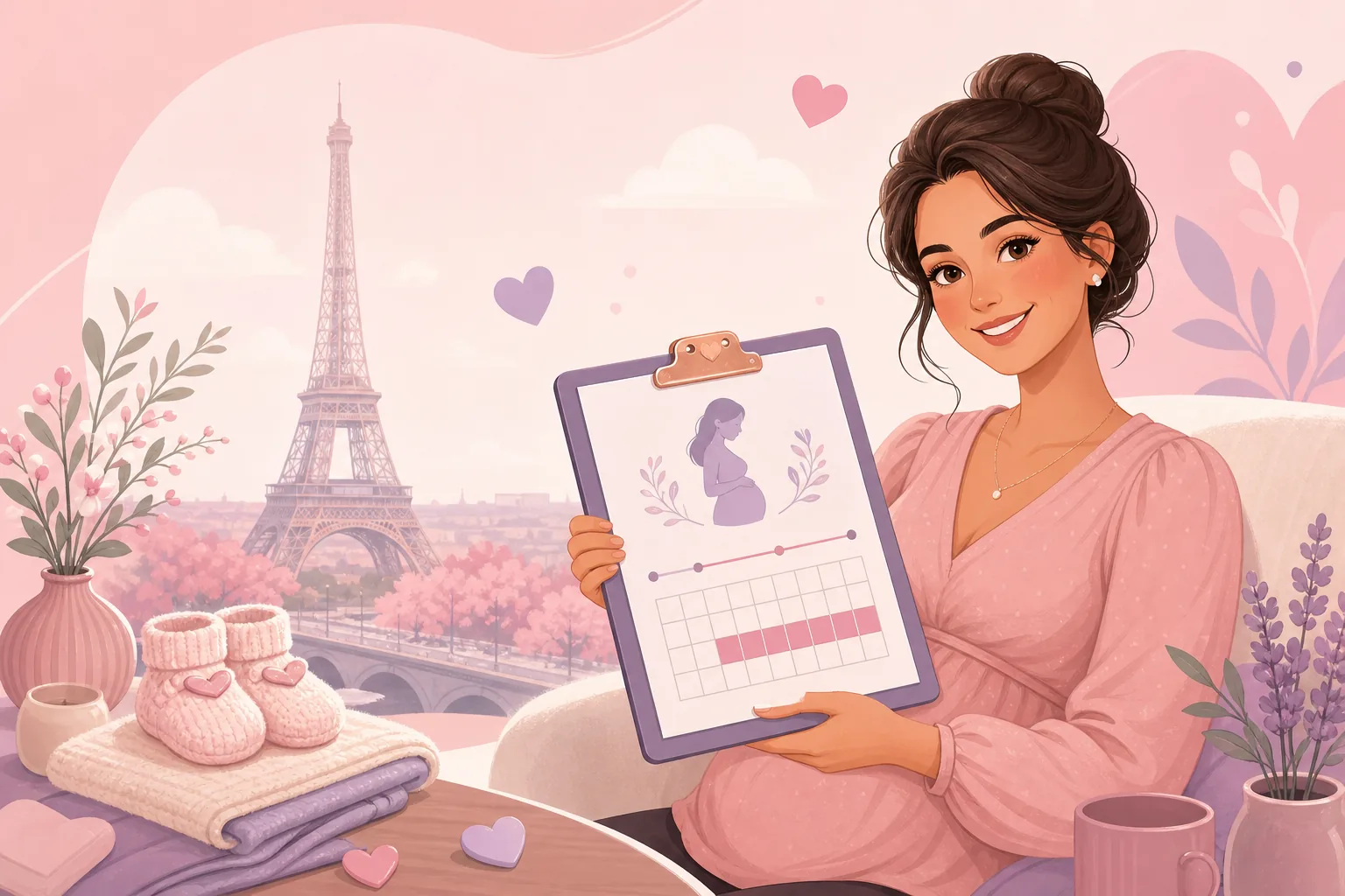 Illustration calcul congé maternité